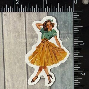 🌀10/$10🌀 50s Old Hollywood Beauty Pin Up Girl Waterproof Sticker Decal